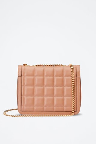 Mala de ombro em couro - Rosa-bege - Gucci