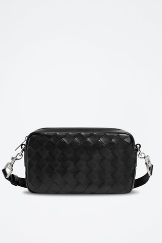 Leren Schoudertas - Rood Zwart - Bottega Veneta