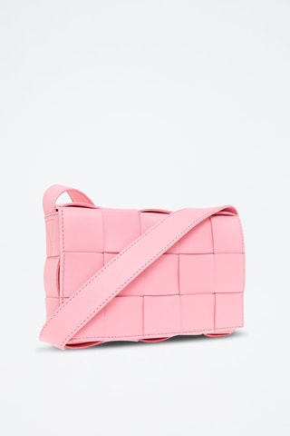 Leren Schoudertas - Rood Roze - Bottega Veneta