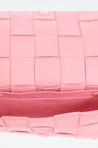 Leren Schoudertas - Rood Roze - Bottega Veneta