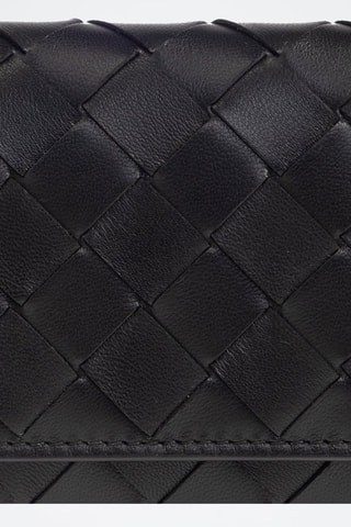 Leren Portefeuille - Zwart - Bottega Veneta