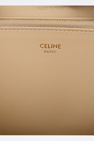 Kalfsleren Portefeuille - Beige - Céline