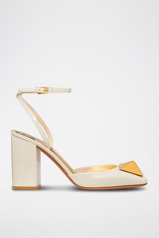 Leren Sandalen met Hak Garavani - Wit - Valentino