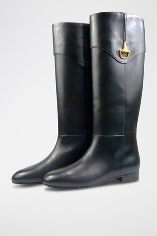 Leren Laarzen Horsebit - Zwart - Gucci