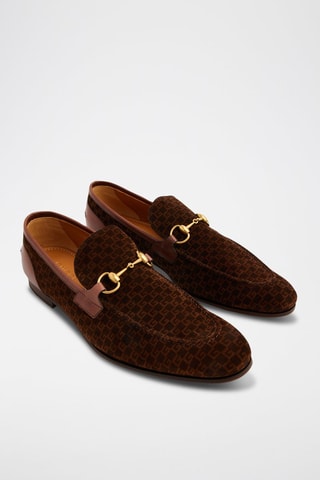 Mocassins de couro Jordaan - Castanho - Gucci