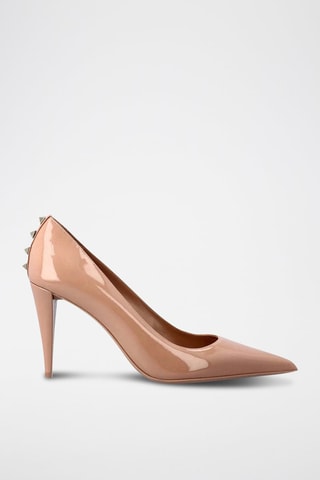 Leren Pumps Rockstud - Roze - Valentino