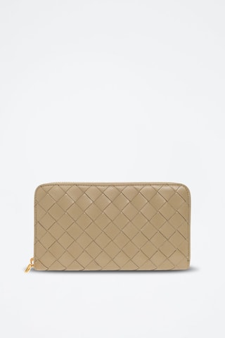 Leren Portefeuille - Beige - Bottega Veneta