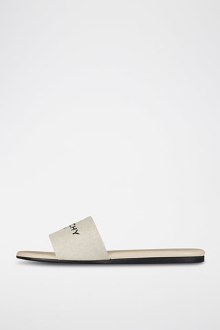 Leren Muiltjes 4G - Beige en Zwart - Givenchy