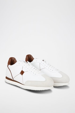 Sneakers em couro Stud Around - Branco - Valentino