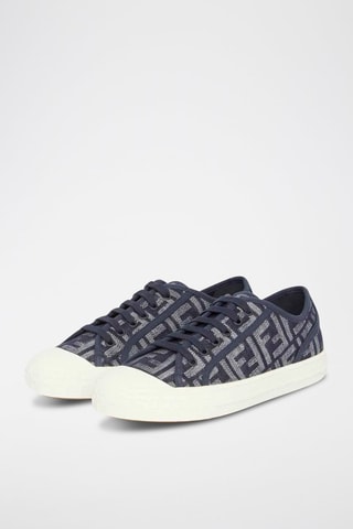 Leren Sneakers Domino - Marineblauw - Fendi