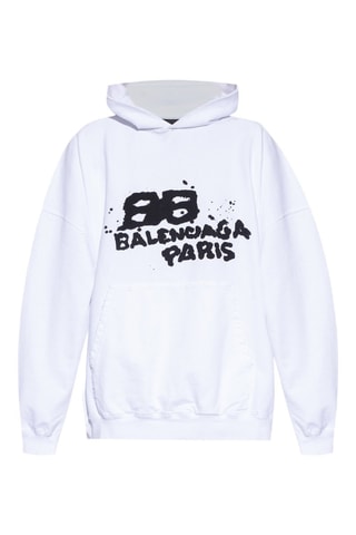 Sweater met Capuchon - Wit - Balenciaga