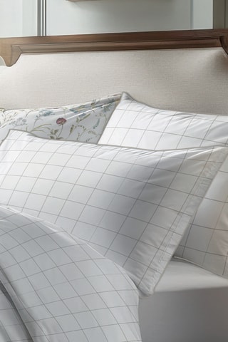 2 Katoensatijnen Kussenslopen Caroline- Wit