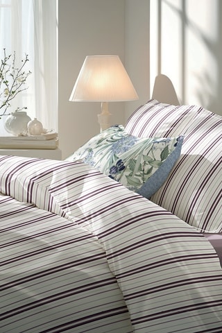 2 Katoensatijnen Kussenslopen Lucia - Lichtpaars