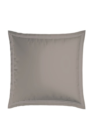 2 taies d'oreiller en satin de coton Cannes - Taupe