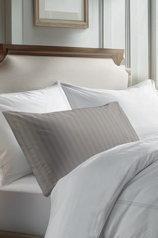 2 taies d'oreiller en satin de coton Cannes - Blanc