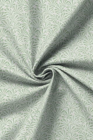 Katoensatijnen Rolkussensloop Feuilles d’Amour - Groen