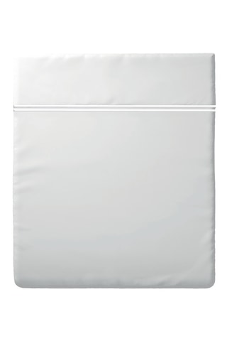 Drap plat en satin de coton Cannes - Blanc