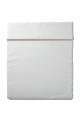Drap plat en satin de coton Cannes - Blanc