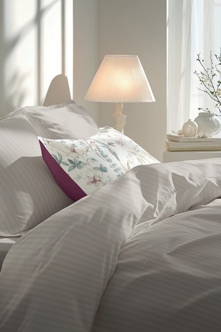 Katoensatijnen Laken Dobby - Taupe