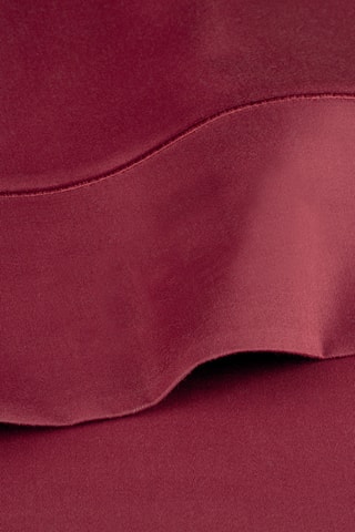 Katoensatijnen Laken - Bordeauxrood