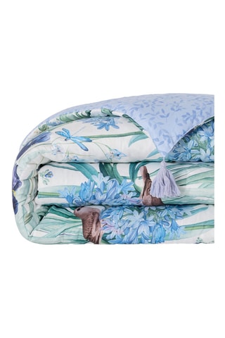 Katoensatijnen Babydeken Jardin du paradis - Wit