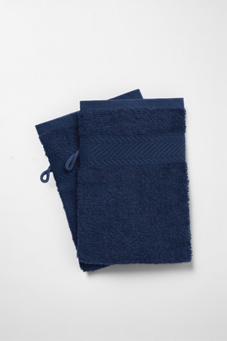 2 Washandjes Nuage - Marineblauw