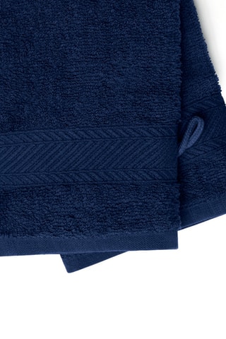 2 Washandjes Nuage - Marineblauw