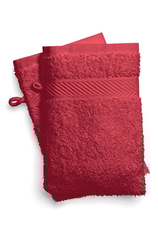 2 Washandjes Nuage - Rood