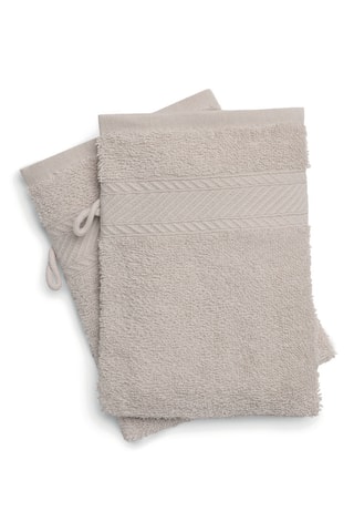 2 Washandjes Nuage - Beige