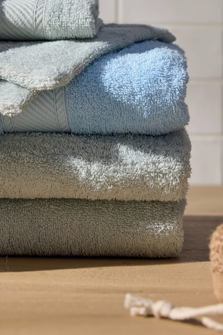 4 Gastendoekjes Nuage - Blauw -  30 x 30 cm