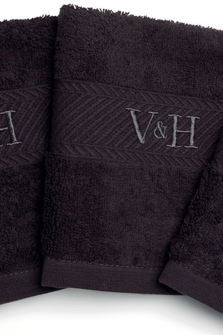 4 Gastendoekjes Nuage - Donkergrijs -  30 x 30 cm 