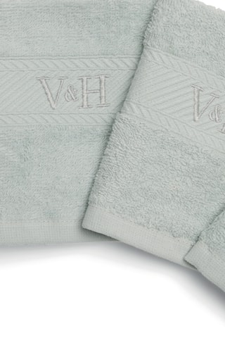 4 Gastendoekjes Nuage - Mintgroen -  30 x 30 cm 