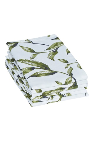 6 serviettes de table Natur'elle - Blanc - 40 x 40 cm