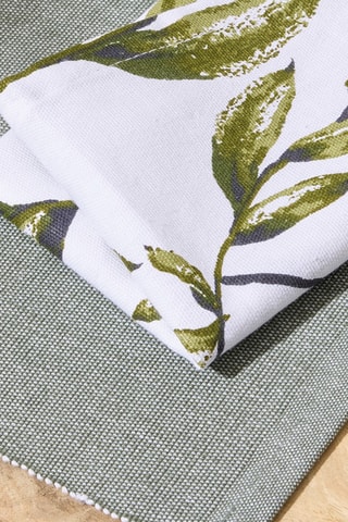 6 serviettes de table Natur'elle - Blanc - 40 x 40 cm