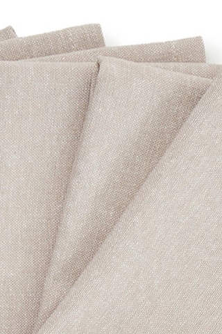 6 serviettes de table Chambray - Taupe - 40 x 40 cm