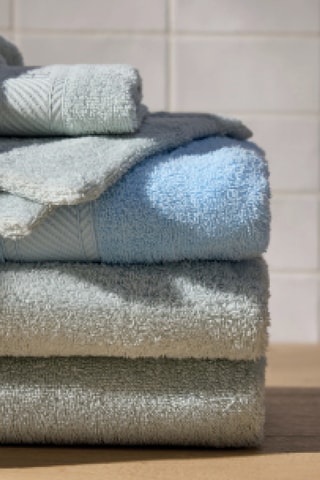 2 Gastendoekjes Nuage - Flessengroen - 50 x 100 cm