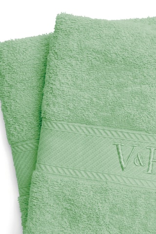 2 Gastendoekjes Nuage - Groen - 50 x 100 cm