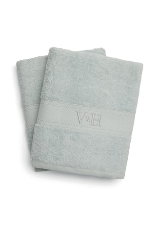 2 Gastendoekjes Nuage - Mintgroen - 50 x 100 cm