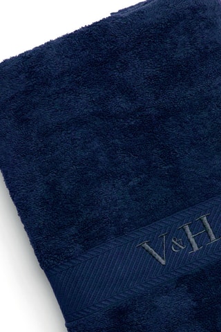 Badlaken Nuage - Donkerblauw - 100 x 150 cm