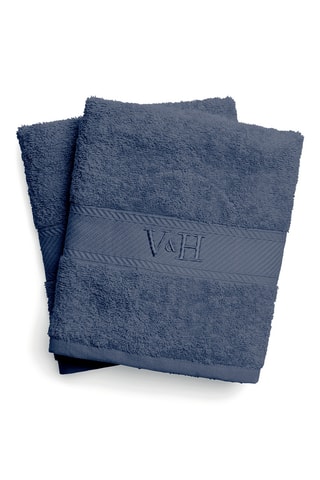 2 Badlakens Nuage - Blauw - 70 x 140 cm