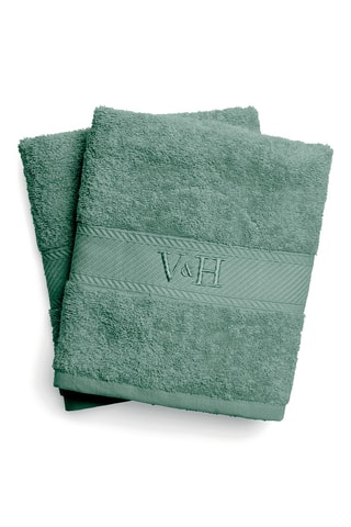 2 Badlakens Nuage - Groen - 70 x 140 cm