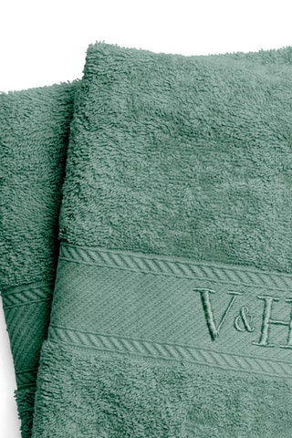 2 Badlakens Nuage - Groen - 70 x 140 cm