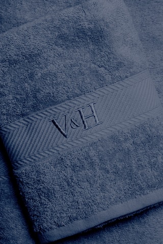 Handdoek en Badlaken Nuage - Blauwgrijs - 50 x 100 cm en 70 x 140 cm