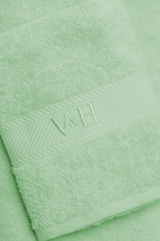 Handdoek en Badlaken Nuage - Groen - 50 x 100 cm en 70 x 140 cm