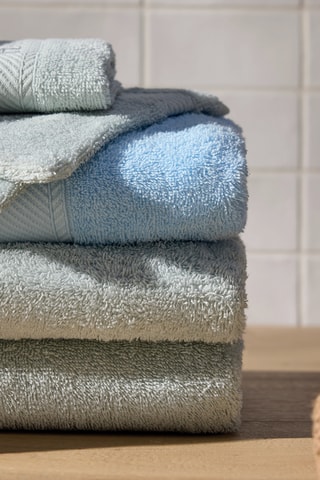 Handdoek en Badlaken Nuage - Zalmroze - 50 x 100 cm en 70 x 140 cm