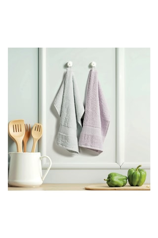 2 essuies-mains Nuage - Bleu foncé