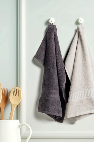 2 essuies-mains Nuage - Gris foncé