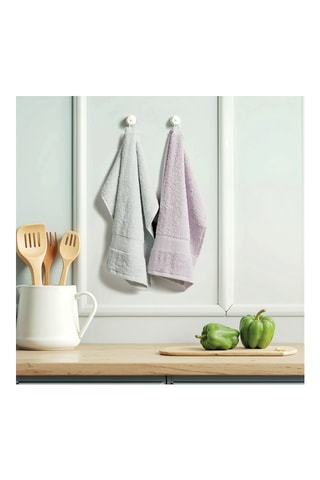 2 essuies-mains Nuage - Rose saumon