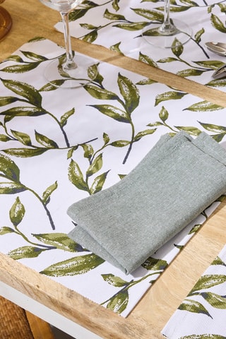 4 sets de table Natur'elle - Blanc - 40 x 35 cm