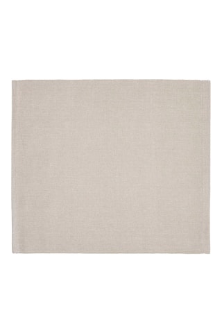 4 sets de table Chambray - Taupe - 40 x 35 cm